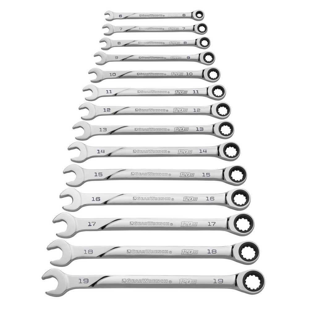 14 Pc 120XP™ Universal Spline XL Ratcheting Combination Metric Wrench Set - Image 4